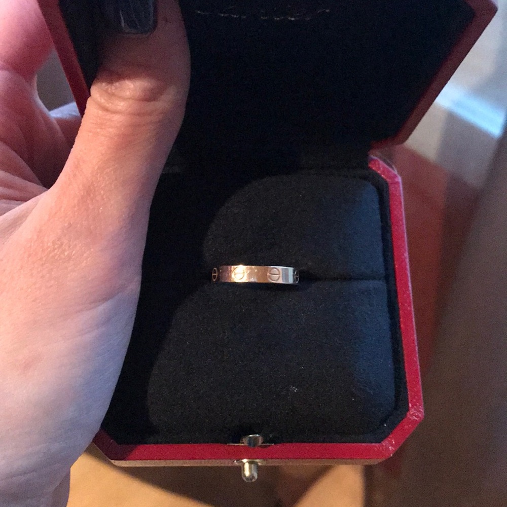Cartier Love rings sz 53 rose and white gold - Picture 3 of 5